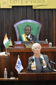 Christine Lagarde et Soro Guillaume 